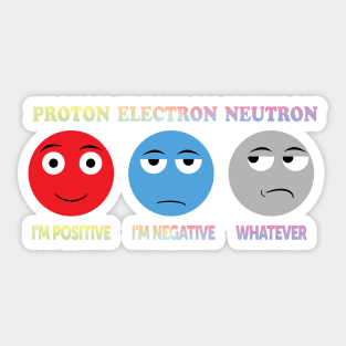 Proton Electron Neutron Sticker